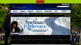 What Spelman.edu website looks like in 2024 