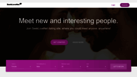What Seek-love.net website looks like in 2024 