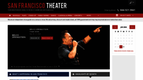 What San-francisco-theater.com website looks like in 2024 