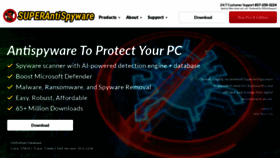 What Superantispyware.com website looks like in 2024 