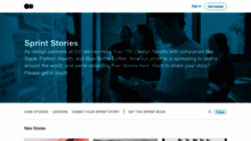 What Sprintstories.com website looks like in 2024 