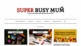 What Superbusymum.net website looks like in 2024 