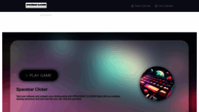 What Spacebar-clicker.com website looks like in 2024 