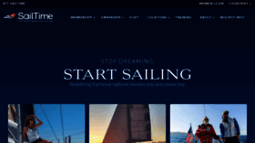 What Sailtime.com website looks like in 2024 