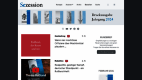 What Sezession.de website looks like in 2024 