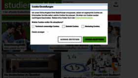 What Studienwahl.de website looks like in 2024 