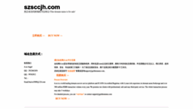 What Szsccjh.com website looks like in 2024 