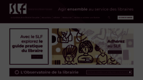 What Syndicat-librairie.fr website looks like in 2024 