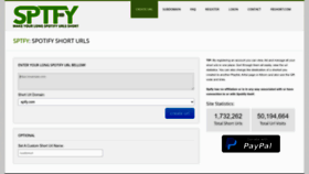 What Sptfy.com website looks like in 2024 