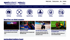 What Sportscotland.org.uk website looks like in 2024 