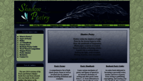 What Shadowpoetry.com website looks like in 2024 