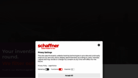 What Schaffner.com website looks like in 2024 