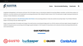 What Sleeter.com website looks like in 2024 
