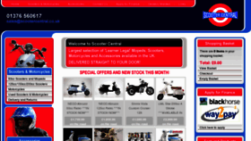 What Scootercentral.co.uk website looked like in 2011 (12 years ago)