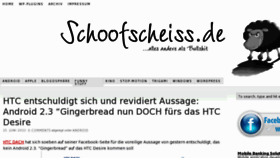 What Schoofscheiss.de website looked like in 2011 (12 years ago)