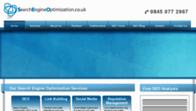 What Searchengineoptimization.co.uk website looked like in 2011 (12 years ago)