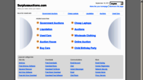 What Surplusauctions.com website looked like in 2011 (12 years ago)