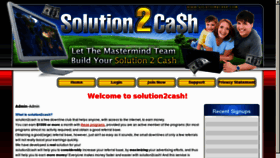 What Solution2cash.com website looked like in 2011 (12 years ago)