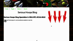 What Serioushoopsblog.com website looked like in 2011 (12 years ago)