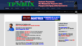 What Tpnbux.com website looked like in 2011 (12 years ago)