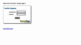 What Teamplan.se website looked like in 2011 (13 years ago)