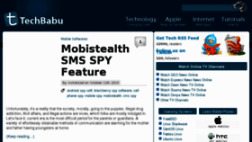 What Techbabu.com website looked like in 2011 (13 years ago)