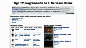 What Tigo.tv website looked like in 2011 (12 years ago)