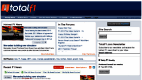 What Totalf1.com website looked like in 2011 (13 years ago)