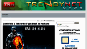 What Trendynetnews.com website looked like in 2011 (12 years ago)
