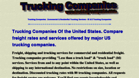 What Trucking-companies.com website looked like in 2011 (12 years ago)