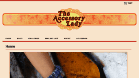 What Theaccessorylady.com website looked like in 2011 (12 years ago)