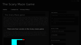 What Thescarymazegame.net website looked like in 2011 (12 years ago)