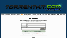 What Torrentkit.com website looked like in 2011 (12 years ago)