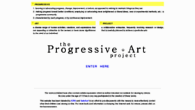 What The-progressive-art-project.com website looked like in 2011 (12 years ago)