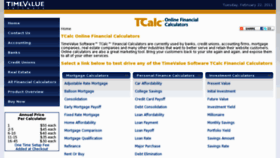 What Tcalc.com website looked like in 2012 (12 years ago)
