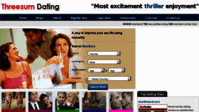 What Threesumdating.com website looked like in 2012 (12 years ago)