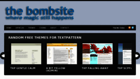 What Thebombsite.com website looked like in 2012 (12 years ago)