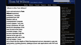 What Tommwilson.com website looked like in 2012 (12 years ago)
