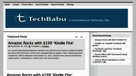 What Techbabu.com website looked like in 2012 (12 years ago)