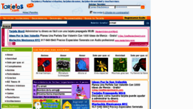 What Tarjetas.com website looked like in 2012 (12 years ago)