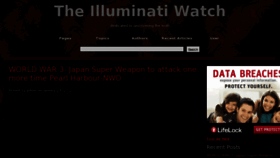 What Theilluminatiwatch.com website looked like in 2012 (12 years ago)