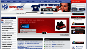 What Tecnoram.it website looked like in 2012 (12 years ago)