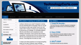 What Technologycerts.com website looked like in 2012 (12 years ago)