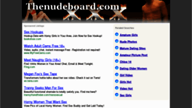 What Thenudeboard.com website looked like in 2012 (12 years ago)