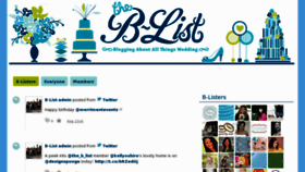 What Theb-list.com website looked like in 2012 (12 years ago)