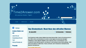 What Time2answer.com website looked like in 2012 (12 years ago)