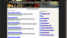 What Thebusinesstipsblog.com website looked like in 2012 (12 years ago)