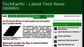 What Techkarthi.com website looked like in 2012 (12 years ago)