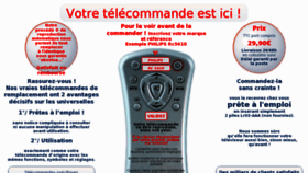 What Telecommande.net website looked like in 2012 (12 years ago)