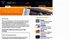 What Tafitibuilder.com website looked like in 2012 (12 years ago)